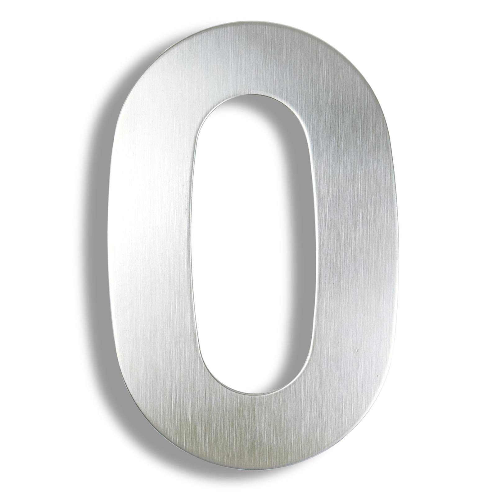 Numéro de porte 3D argent 15cm et plaque d'adresse de rue moderne