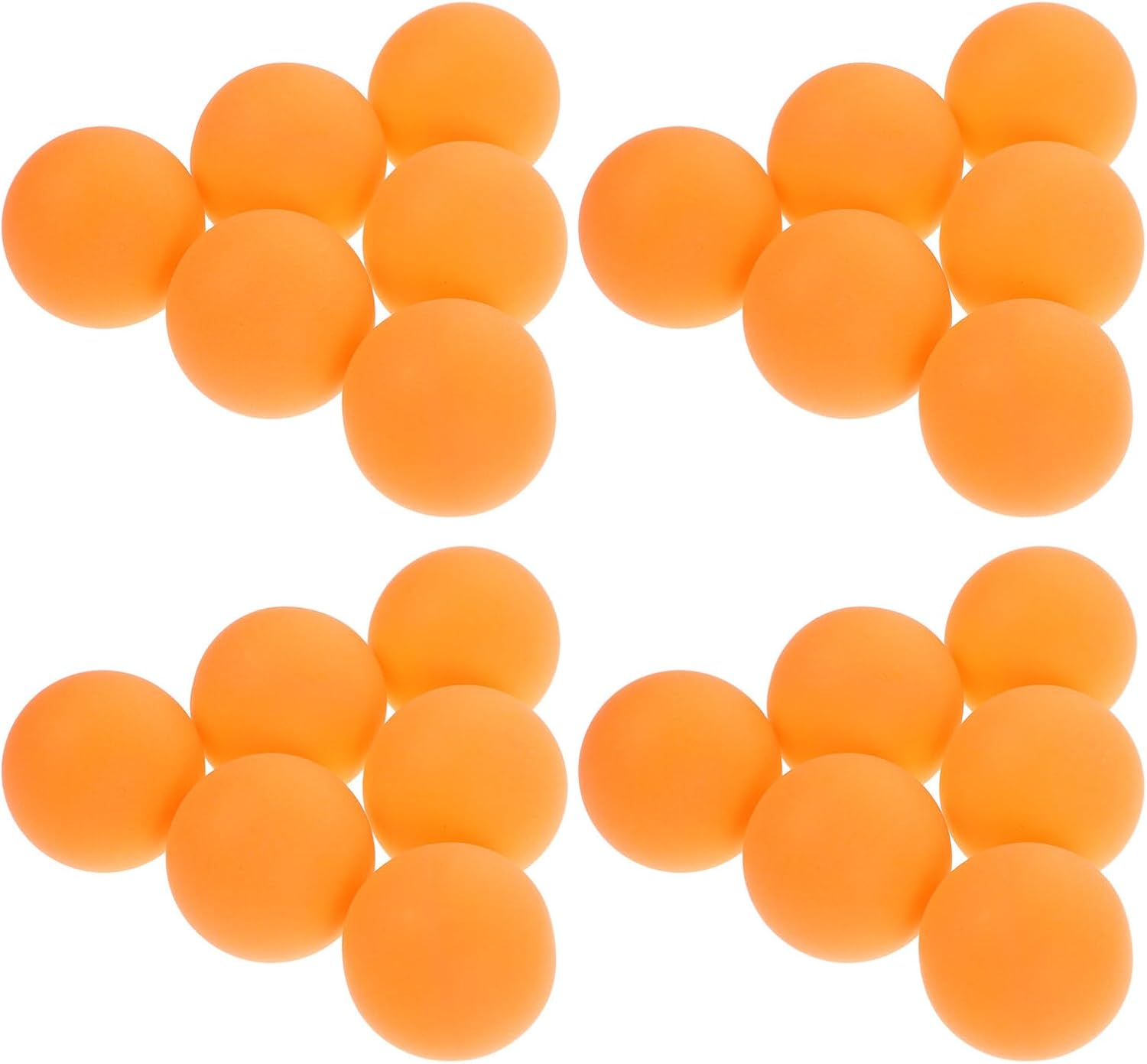 Hemoton 100pcs Table Tennis Balls Yellow Plastic Training Balls Small Round Competition for Adults Party Activities