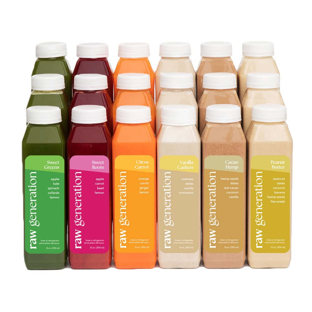 Buy Raw Generation Cold Pressed Juice and Protein Variety Pack