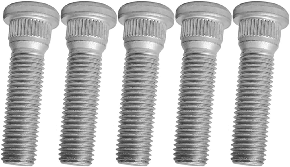 10PCS M12x1.5 Wheel Stud Lug Nut Set Compatible with Dodge Grand Caravan Avenger Caliber Journey Jeep Compass Patriot Chrysler Voyager 200 Sebring Pacifica 610-547 6509769AA
