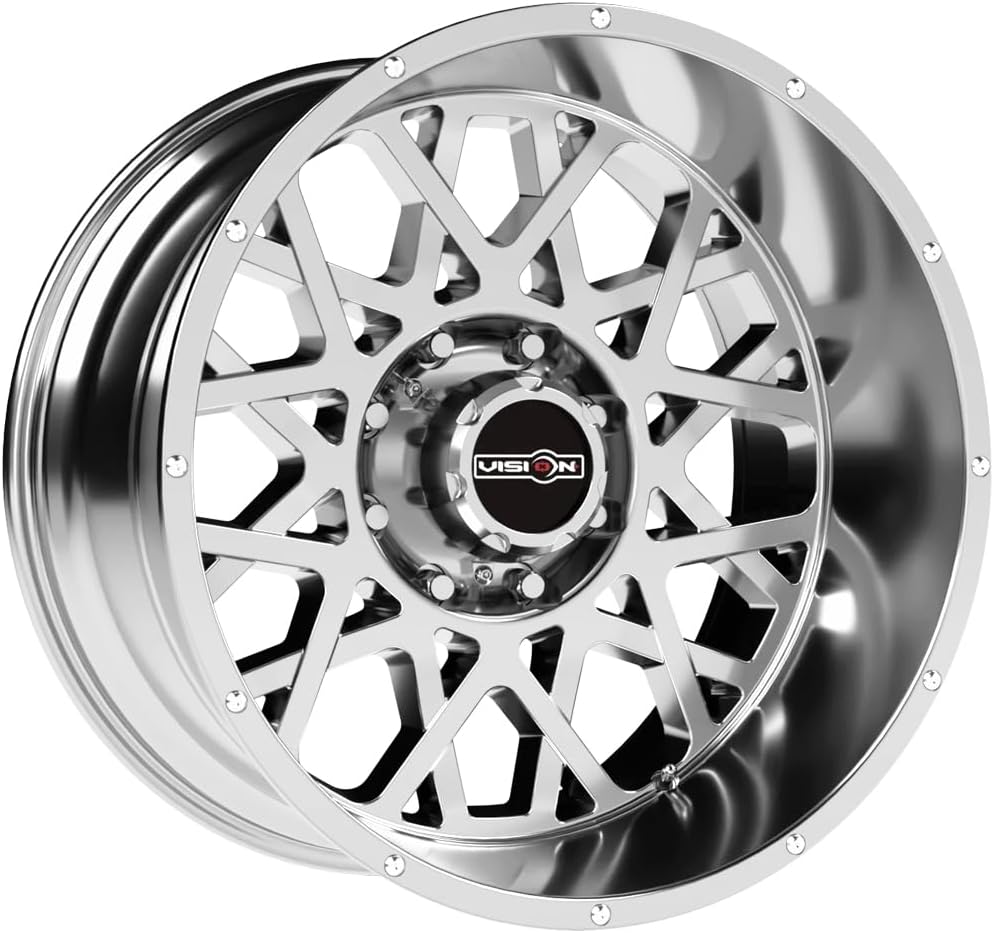 Vision 412 Rocker 24x12 8x6.5" -51mm Chrome Wheel Rim 24" Inch