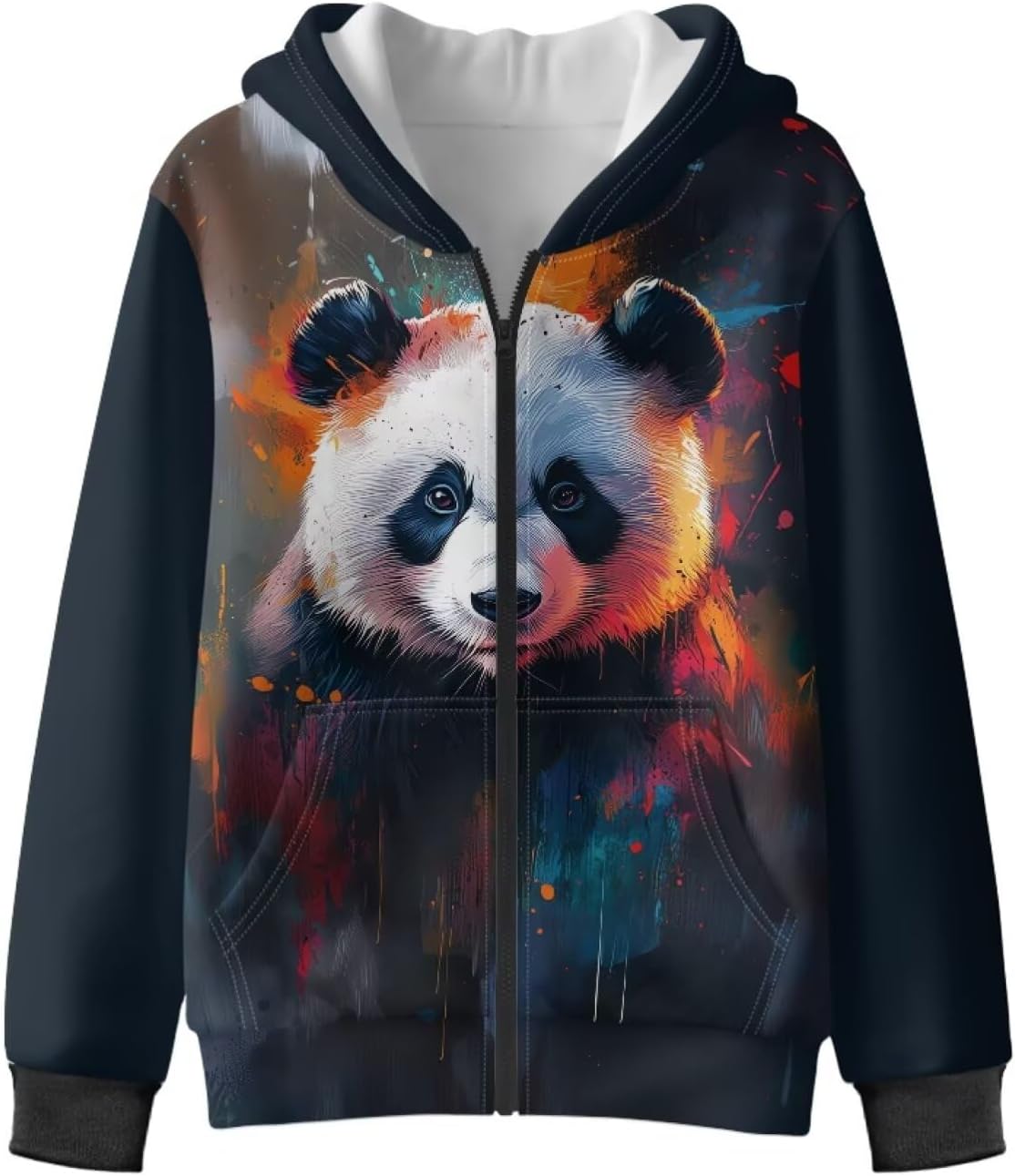 Boys Zip Up Sweatshirts with Pockets Hooded Hoodies for Boys 6-16 Oversized Winter Jackets Outdoor and Indoor