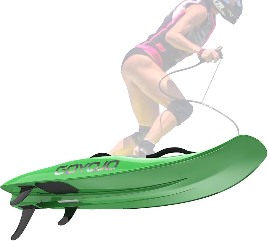 Green Electric Surfboard, High-Speed Rechargeable Water