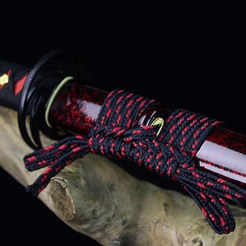 Miniatura 5 de OYZ Espada Katana japonesa hecha a mano 1045 de acero al carbono, espadas de acero real, espadas samurái, espadas completas