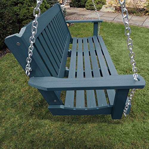 highwood AD-PORL2-NBE Lehigh Porch Swing, 4 Feet, Nantucket Blue