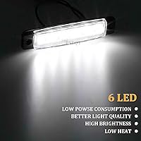 Vista 2 de PSEQT 10 unidades de luces LED de tira de roca para auto, luces de rueda de bajo brillo, kits de iluminación para guardabarros, impermeables