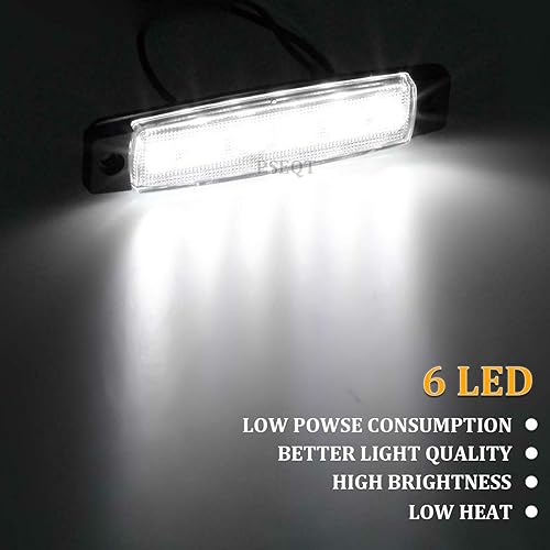 Miniatura 2 de PSEQT 10 unidades de luces LED de tira de roca para auto, luces de rueda de bajo brillo, kits de iluminación para guardabarros, impermeables para