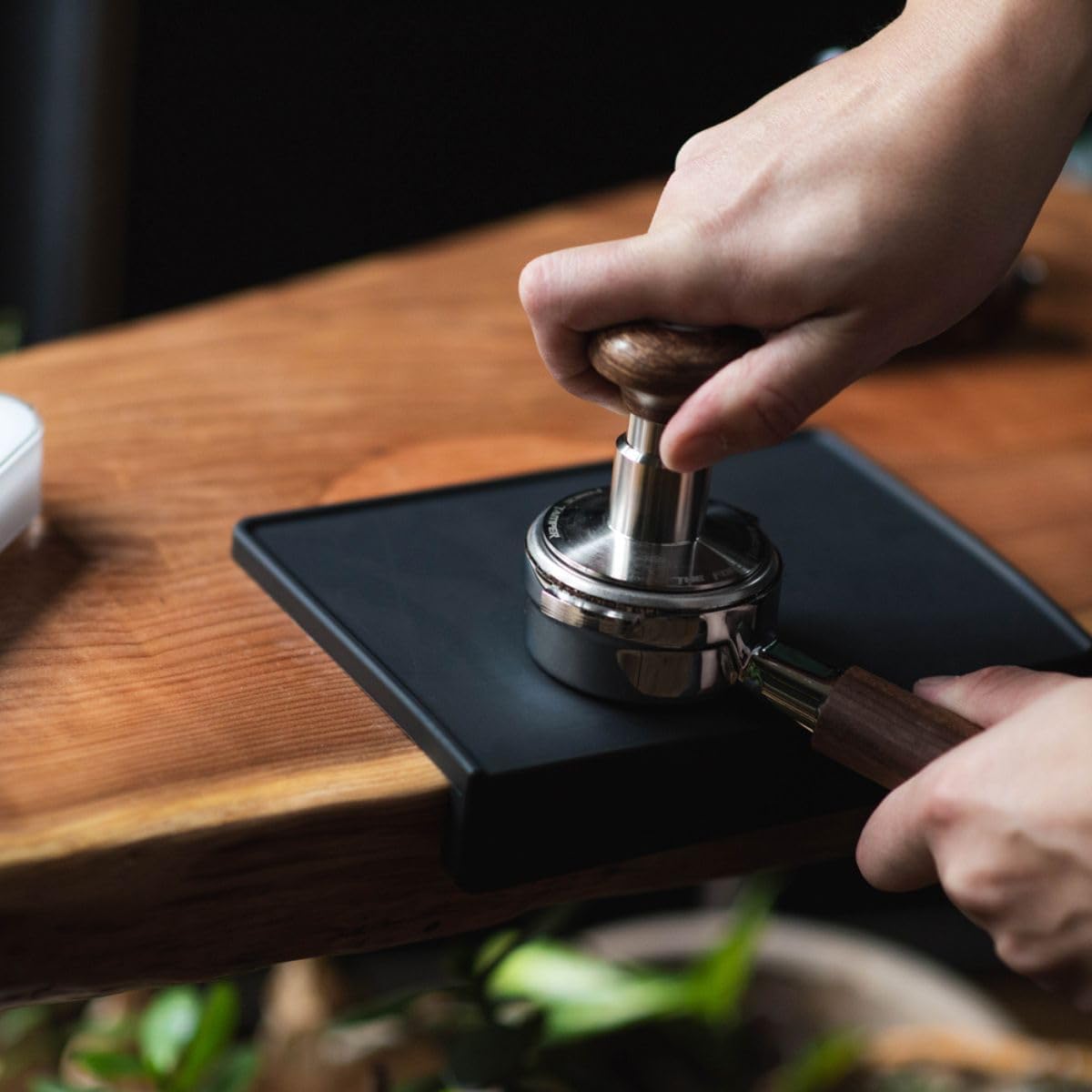Espresso Tamping Mat By Barista Basics I 6" x 8" x 2" Inch Food Safe NBR Rubber Coffee Tamper Mat I Portafilter Mat For Baristas I Coffee Tamp Mat I Waterproof, Heat Resistant Tamping Pad
