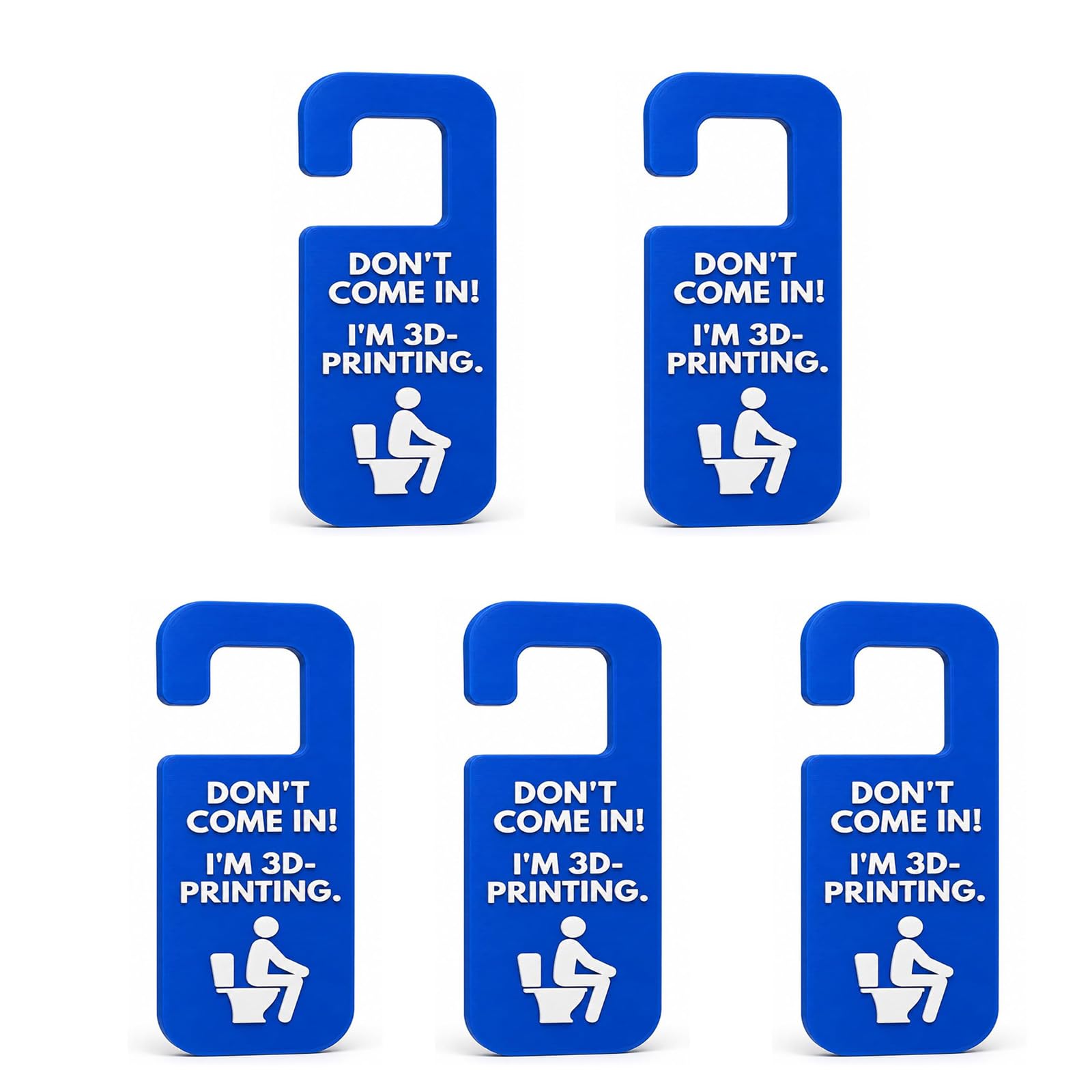 Funny 3D Printing Door Hanger, Don’t Come In! I’m 3D-Printing Sign (5pc)