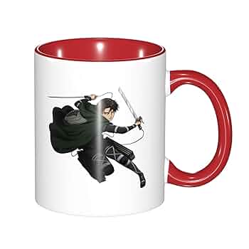 Amazon.co.jp: マグカップ 進撃の巨人 リヴァイ 兵長 コーヒー