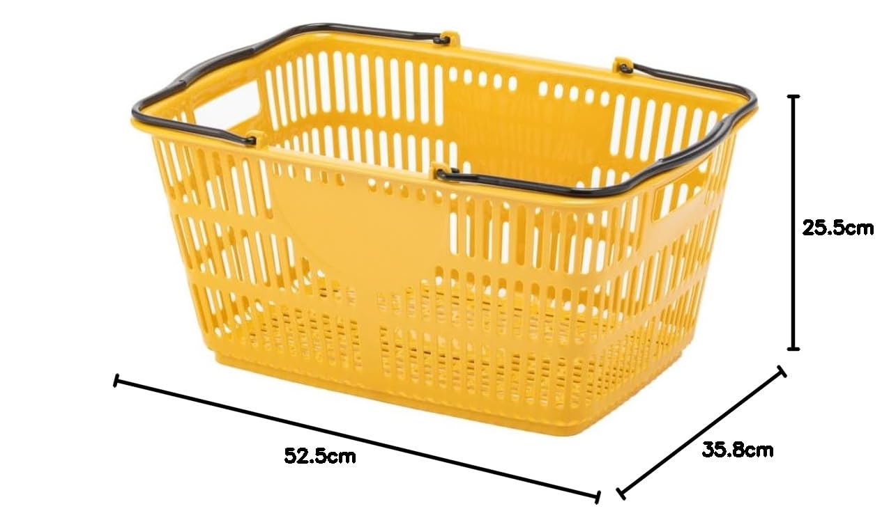Amazon.co.jp: [カインズ] CAINZ 買い物バスケット 幅52.5cm 奥行35.8