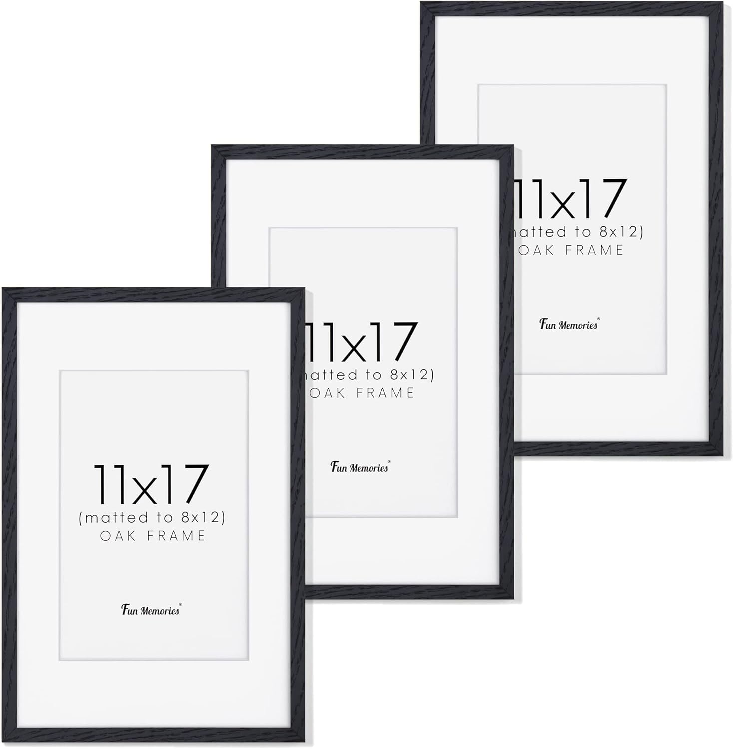 11x17 Oak Wood Picture Frames, 11 x 17 Poster Frame