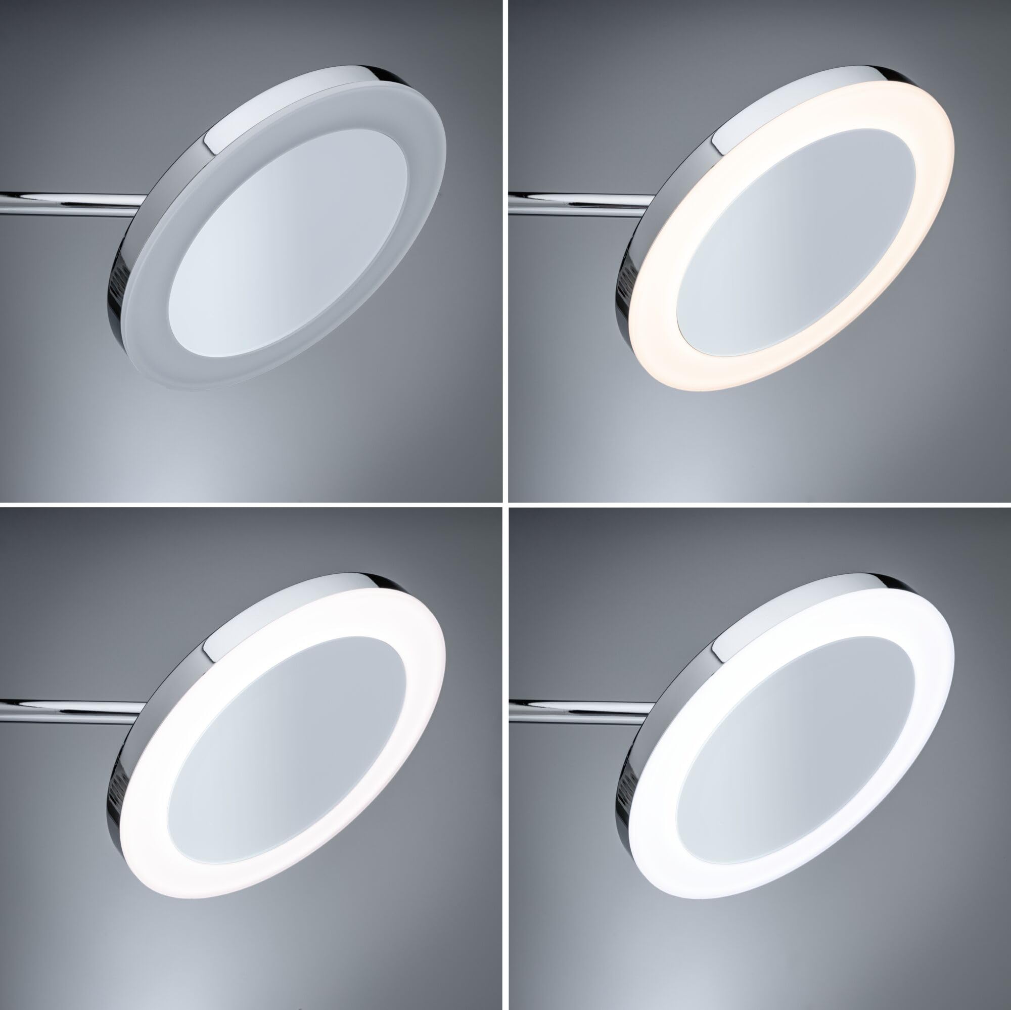 Paulmann 71148 LED Kosmetikspiegel Masua IP44 White Switch 55lm 230V 4W Chrom 3-fach Vergrößerung
