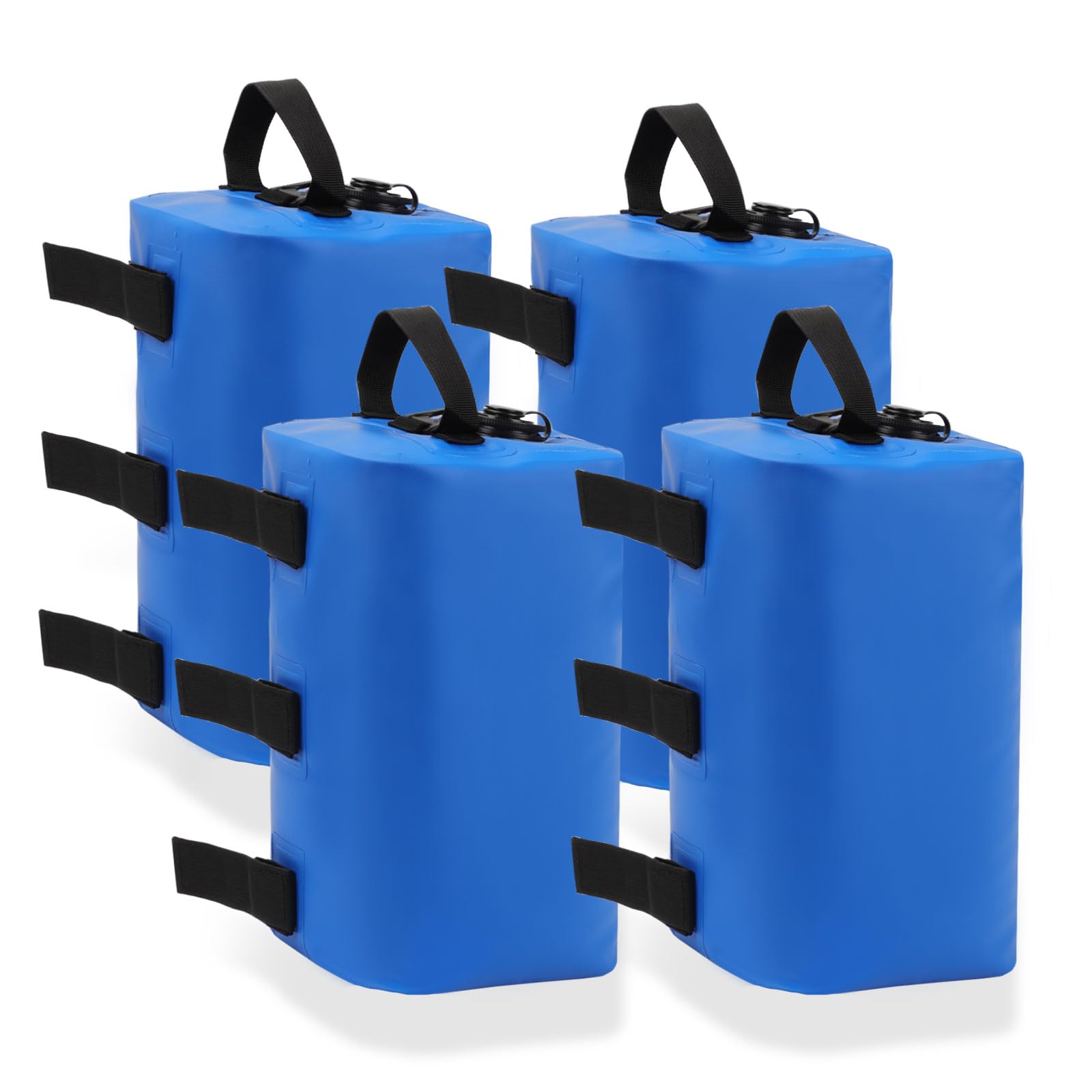 4 Pezzi Borse da Pesi per Piedi Ombrellone Gazebo, 10 L Pesi per Gazebo, Riempibili con Acqua, Zavorre ad Acqua per Gazebo Adatto per Tende Padiglioni Ombrelloni Scalette per Piscine