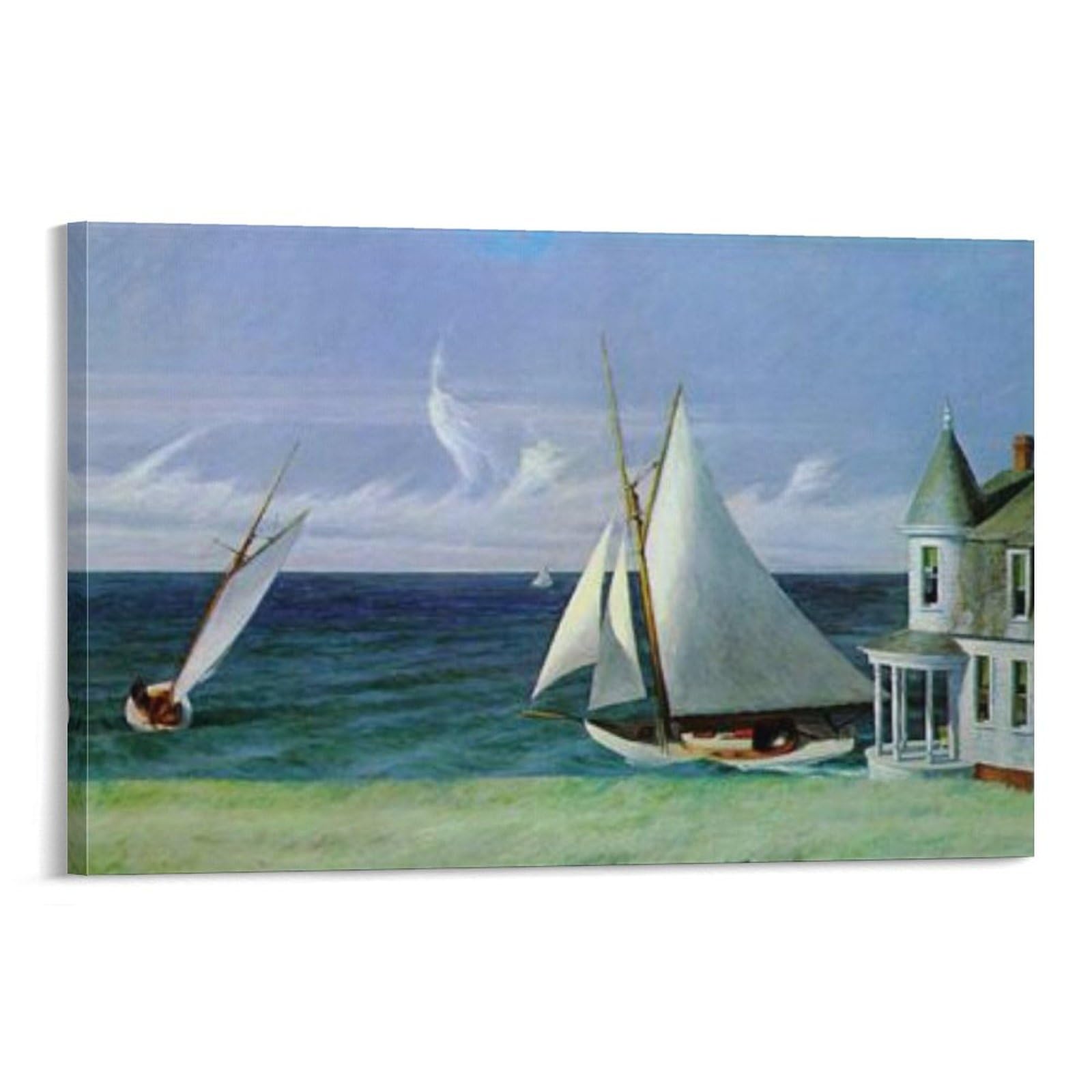 Edward Hopper The Lee Shore Print - Famous Painting Poster Canvas Wall Art Prints Poster Photo Picture Painting Posters Room Decor 12x18inch(30x45cm)