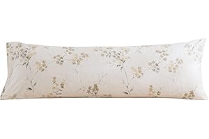 ECOCOTT Vintage Floral Design Body Pillowcase