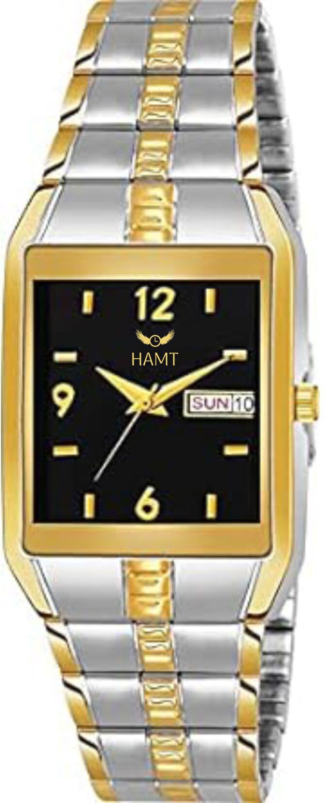 hamt Watch Day Date Display Analog Watch for Men - HT-GSQ007-BLK-CH (B0999NRWTD) Amazon Price History, Amazon Price Tracker