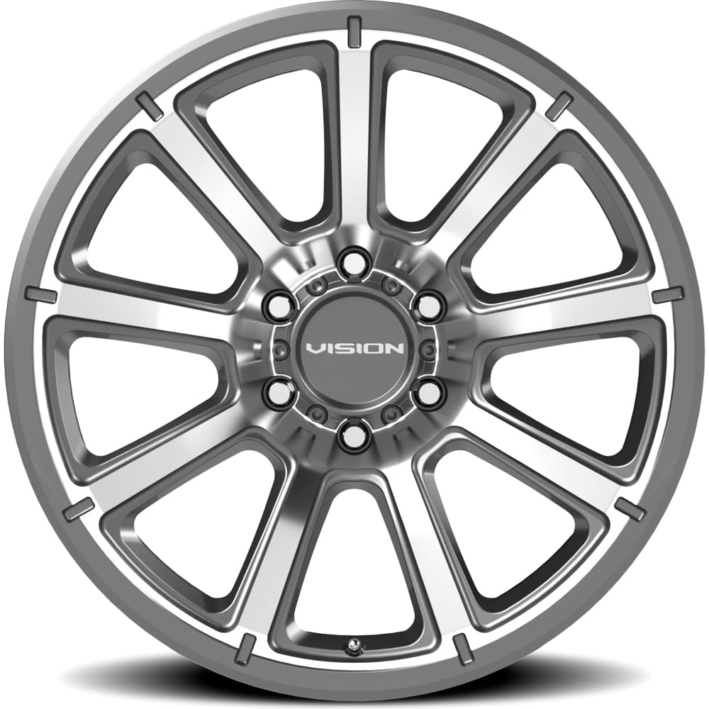 Amazon.com: Vision 353 Turbine 18x9 6x135 +18mm Gunmetal/Machined