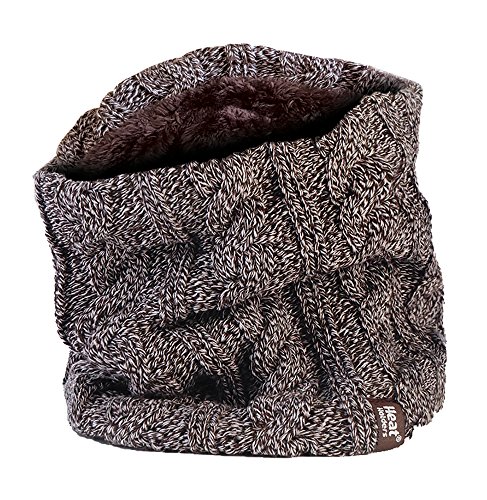 HEAT HOLDERS Women's Thermal 3.4 tog Fleece Cable knit Snood Scarf Neck Warmer