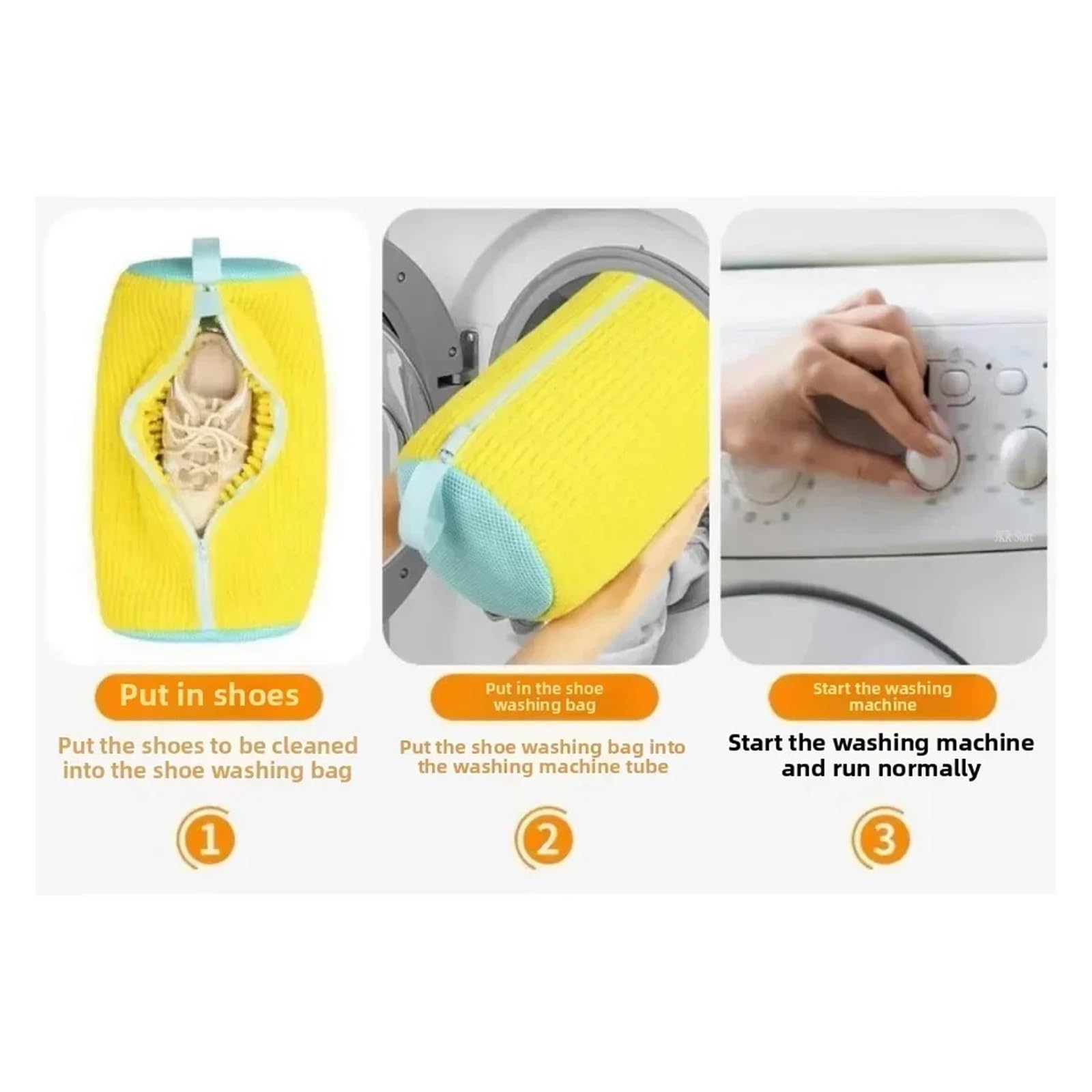 Bolsa For Lavado De Zapatos, Bolsas De Lavandería Con Cierre De Cremallera, Bolsa De Limpieza For Zapatos, Zapatillas De Deporte De Fibras Esponjosas, 1/4 Uds.(4pcs Blue)