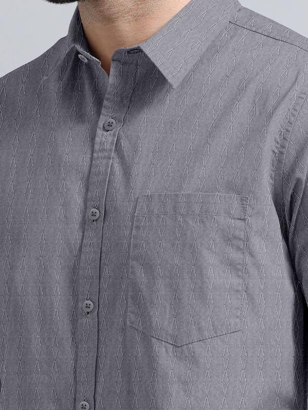 Image of BRUCEWANE Men's 100% Cotton Half Sleeve Shirt