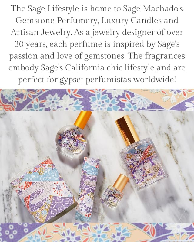 The Sage Lifestyle Moonstone Roll On, Oil, Gardenia, Lily, Vanilla Musk, Egyptian Musk, Perfume for Women, Long Lasting, Floral Fragrance, Artisan, Parfum, 1/8 oz, Travel Size, Mini Perfume for Women - Image 6