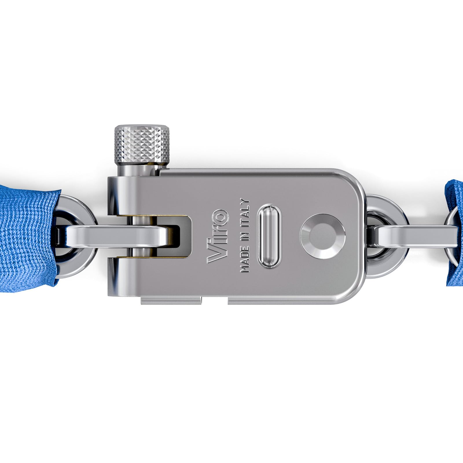 Viro | Morso, Catena con Lucchetto Bici e Monopattino, Asta Anti-strappo e Antitaglio, Catena Semiquadra Lunghezza 90 cm, sezione 5,7 mm