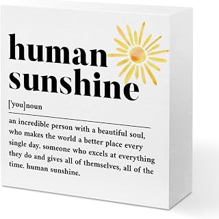 Sunshine Gifts for Women, Inspirational Gifts Human Sunshine Wood Box Si...