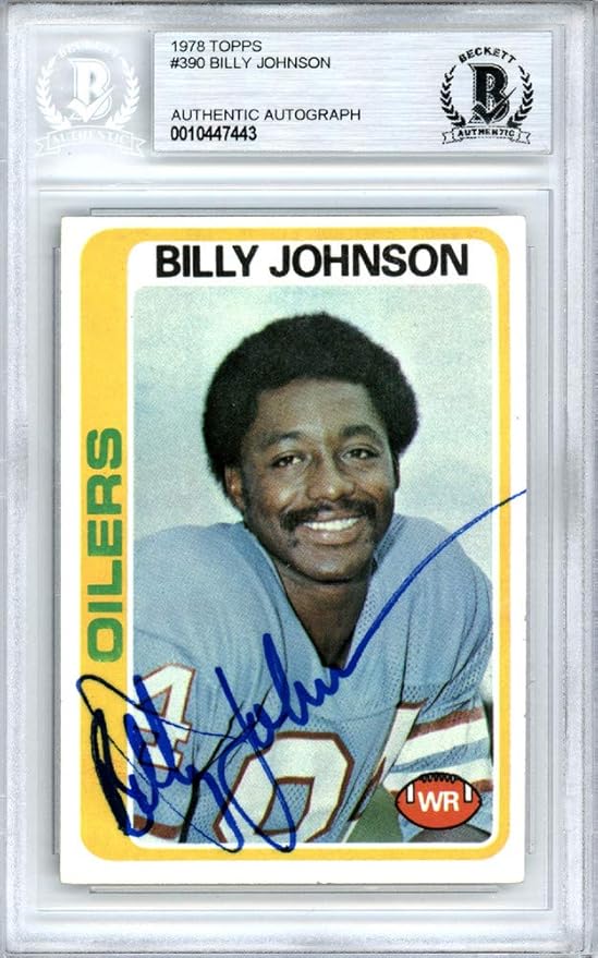 Authentic Autographed Billy White Shoes Johnson Auto 1978 Topps Card