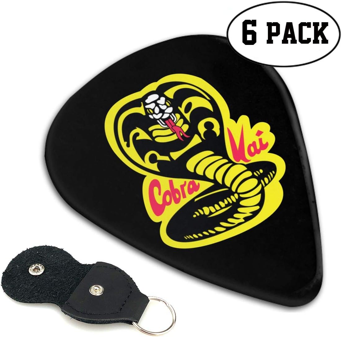 CobraKai Guitar Picks With Novelty Guitar Picks Holder 6