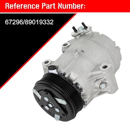 Miniatura 6 de cciyu Compresor de CA para 2004-2006 apto para Chevrolet Malibu 3.5L 2005-2006 apto para Pontiac G6 3.5L reemplaza CO 21520C AC compresor para