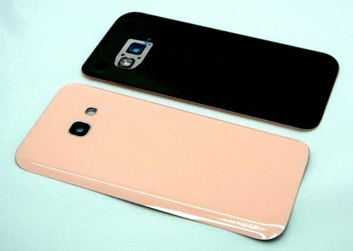 handywest Cover Posteriore per Samsung Galaxy 2017 SM-A320F  con Adesivo Rosa Rosa  Coperchio Posteriore  Inclusa Fotocamera Vetro  Lente Vetro  Batteria con Pellicola Adesiva