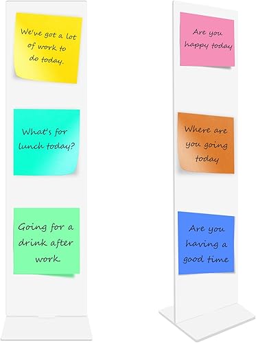 Tablero de notas de acrílico desmontable y soporte para tablero de mensajes por pantalla de computadora, soporte de notas adhesivas, panel de