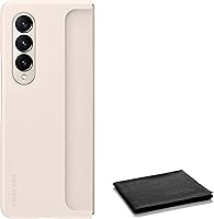 Vista 3 de Samsung Funda protectora para teléfono Galaxy Z Fold4 (solamente), funda protectora para teléfono con soporte para ver las manos libres