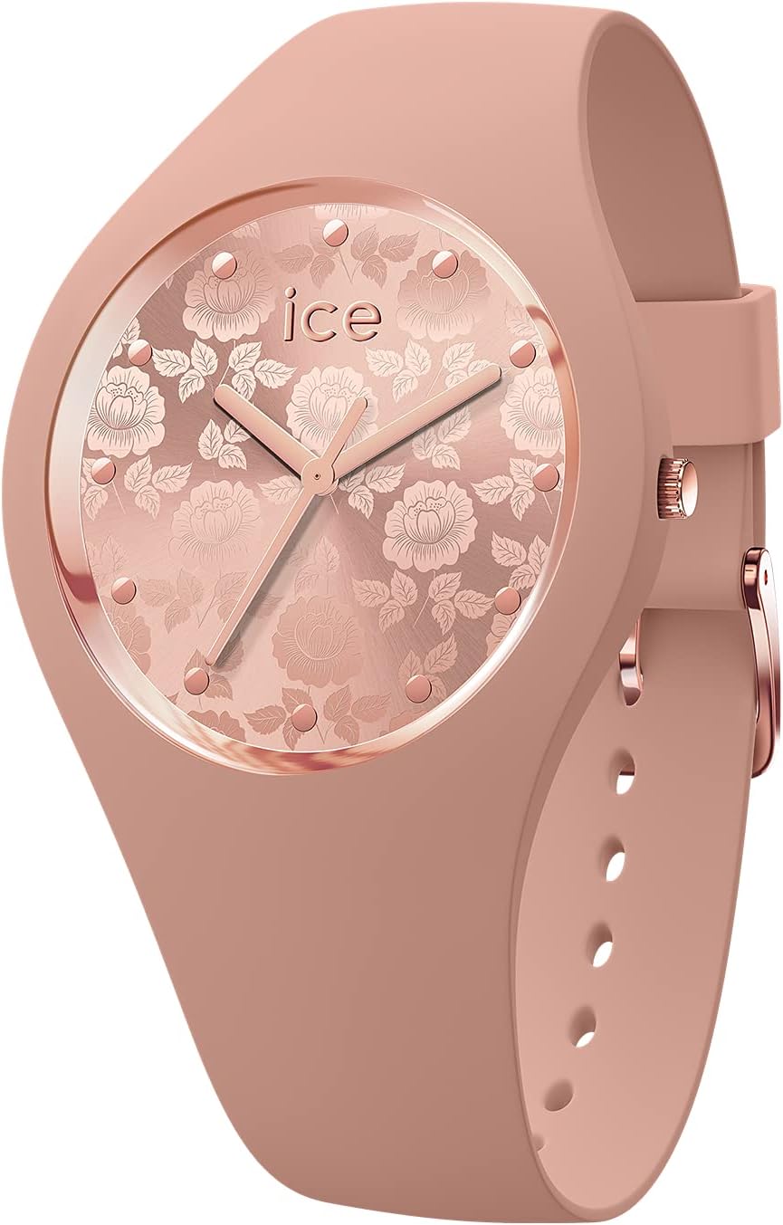 Ice-Watch ICE Duo Chic Montre Femme Bracelet Silicone Small - Pinky Duo Rose Poudré Et Pétant