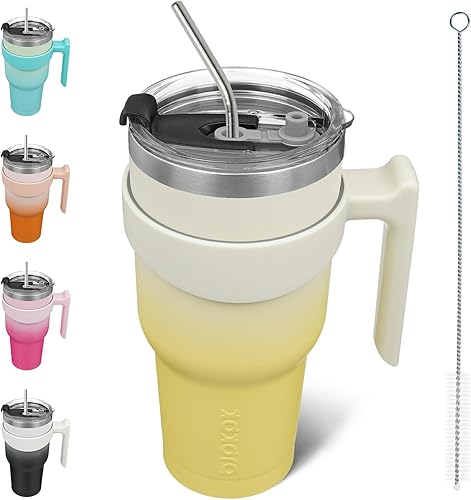 Miniatura 278 de BJPKPK 30 oz Tumbler With Handle And Straw Stainless Steel Insulated Tumbler Cups For Water Or Ice Coffee,Blood Moon