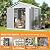 UDPATIO Resin Storage Shed 8 x 6 FT Plastic Outdoor Shed with Lockable Door