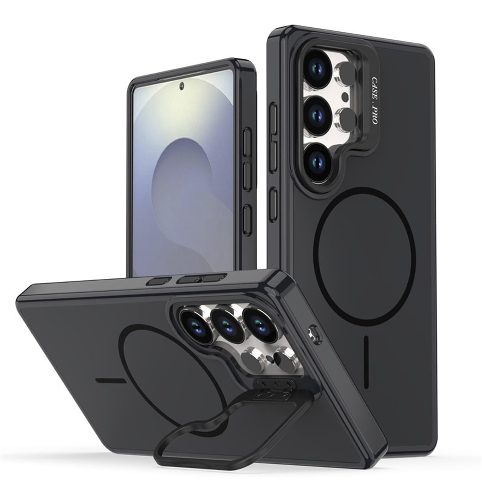 Coque magnétique Samsung S26 anti-empreinte à cadre métal
