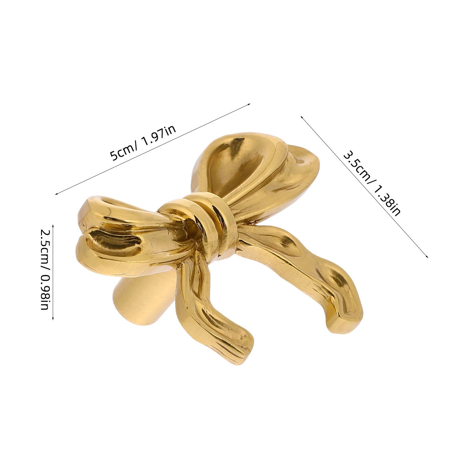 DOITOOL Gold Bow Drawer Knobs 4Pcs Set Cabinet Door Handles for Dresser and  Furniture Bow Shape Pulls for Nursery and Home Decor - Amazon.com
