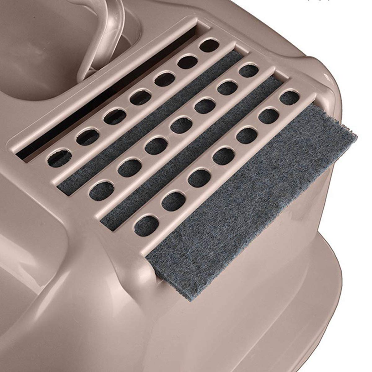 4 Stuks Kattenbakfilter, Actieve Kool Geurverdrijvend Filter, Kattenbak Houtskoolfilters Vervangende Huisdierreinigingsbenodigdheden voor Kattenbakken en Pannen met Capuchon