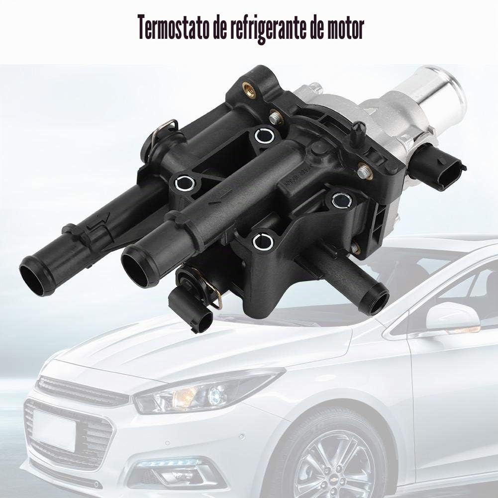 Termostato del coche Termostato del refrigerante del motor del automóvil 25192228 Junta del sensor de temperatura del termostato del refrigerante del motor reemplazo para Cruze 2011 2015