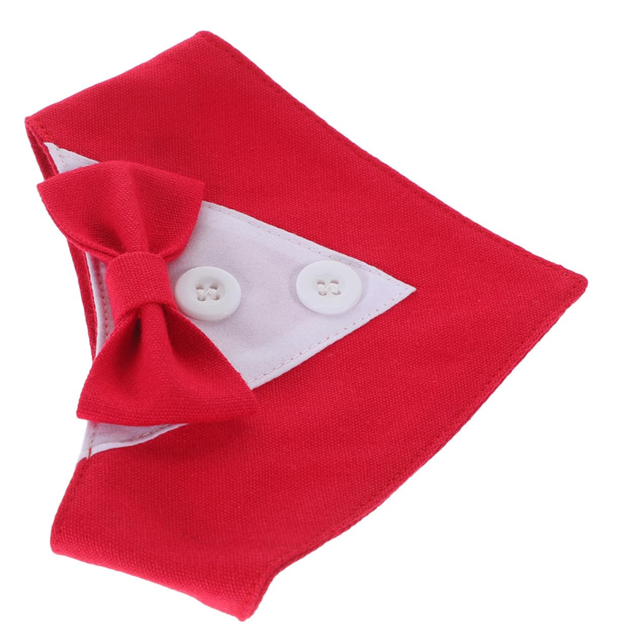 VICASKY 4 Stück Verstellbares Hunde Bandana mit Schleife Dreieckstuch Modisches Hundeschal für Partys und Festliche Anlässe Langlebiges Bequemes Haustierhalstuch in Rot S