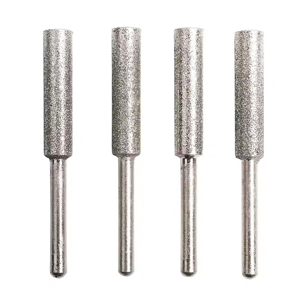 Mola Cilindrica Diamantata A Grana 240 – Testa Da 6-40 Mm, Gambo Da 6-8 Mm for Intaglio Di Vetro Ceramico E Pietre Preziose (1 Pezzo)(22mm)