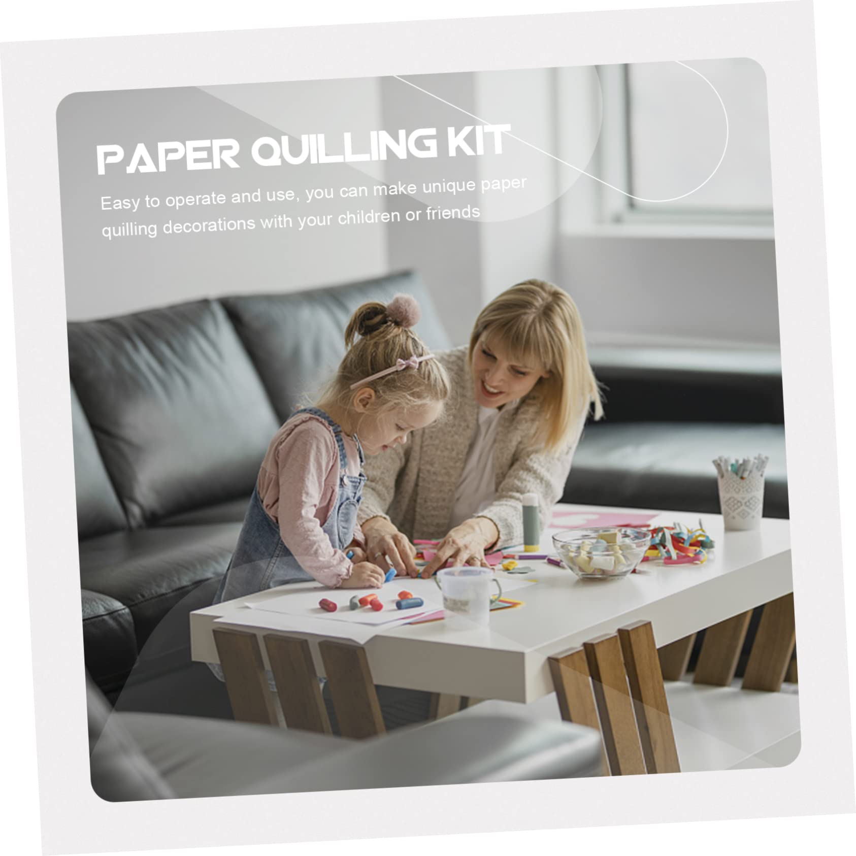 NUOBESTY Papier Quilling Mit Bunten Papierstreifen Quilling-wickelwerkzeug Und Streifen-quilling-papierstift Für Scrapbook-dekorationsset Und Papier-quilling
