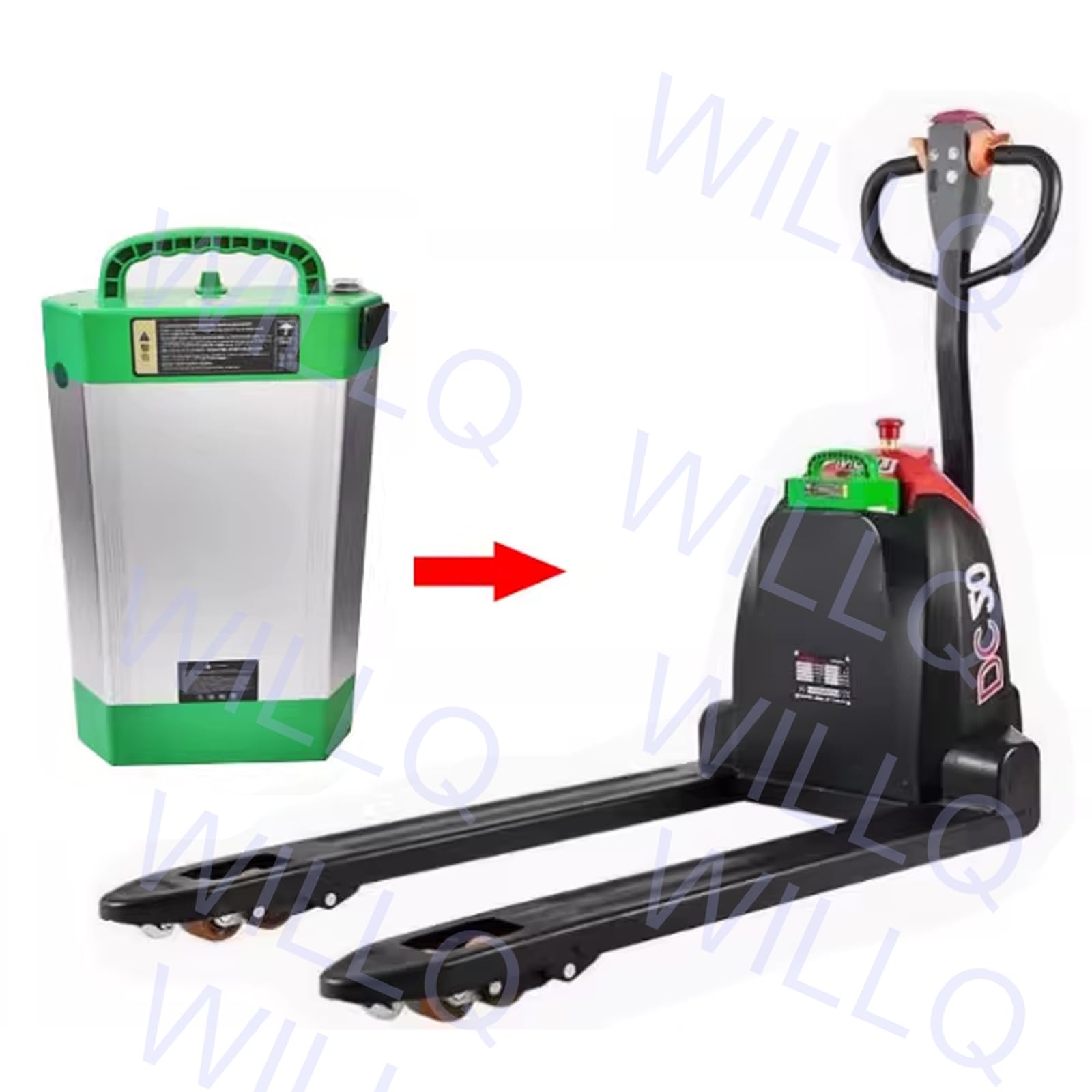 48V 20A Lithium-Ersatzbatterie für Elektro-Gabelstapler interner Einbau