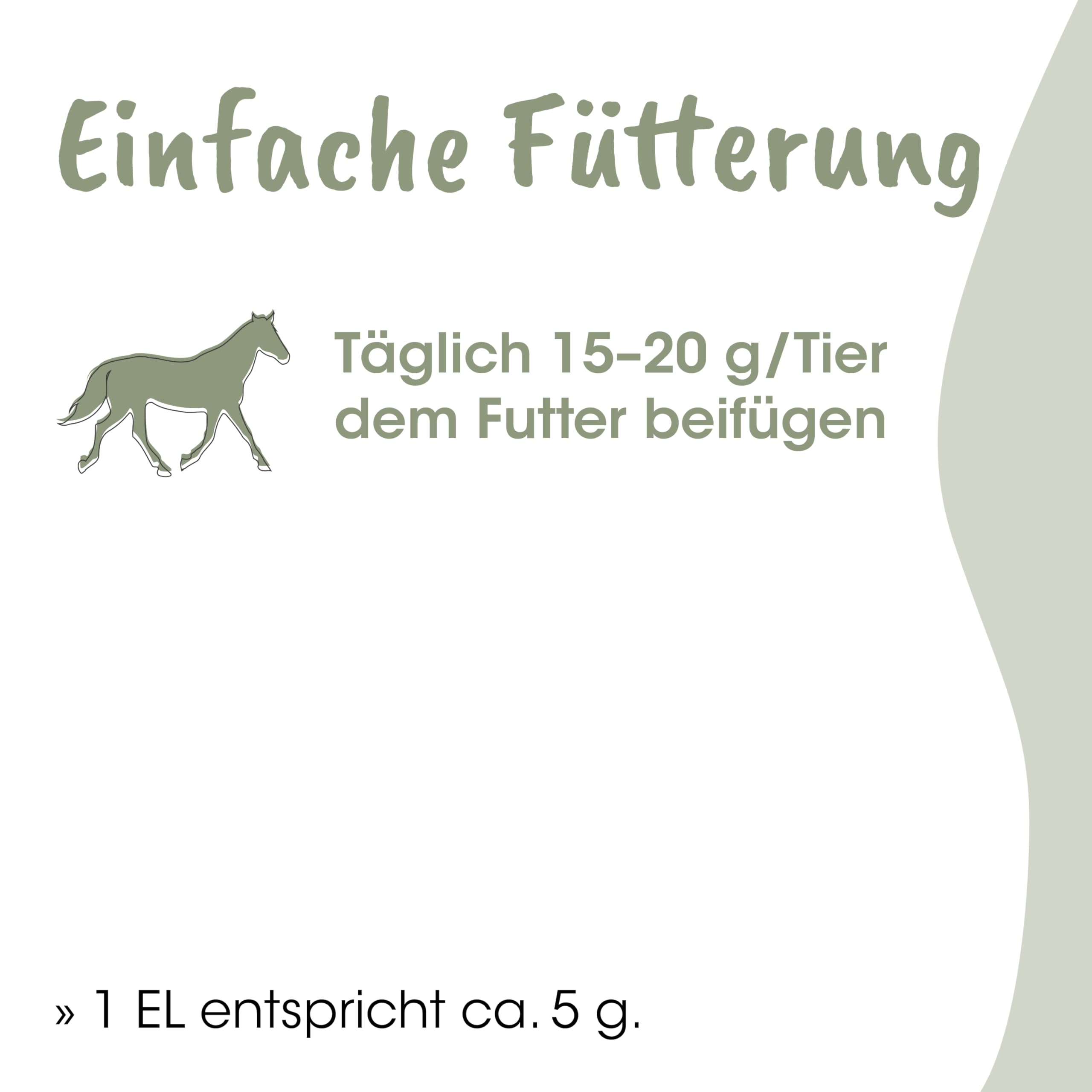cdVet Naturprodukte EquiGreen Peñuña Fitness 20 kg - Caballos - Crecimiento Saludable de pezuña - Hierbas valiosas + vitaminas vitales + minerales - Hermoso + Brillante - Piel Salud -