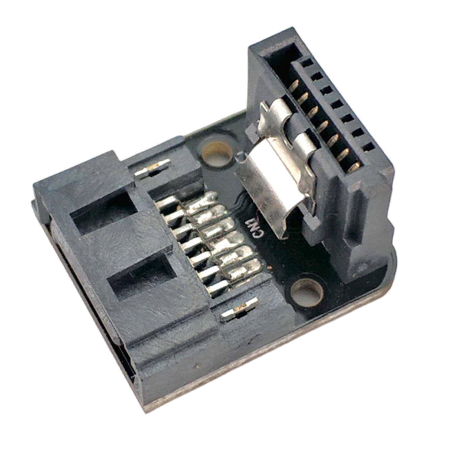 QIEIEI SATAs 7Pin Female to Male Adapter 90 Degree Angled Elbow Adapter 6Gbps SATAs Adapter Up/Down for Motherboards Mainboard