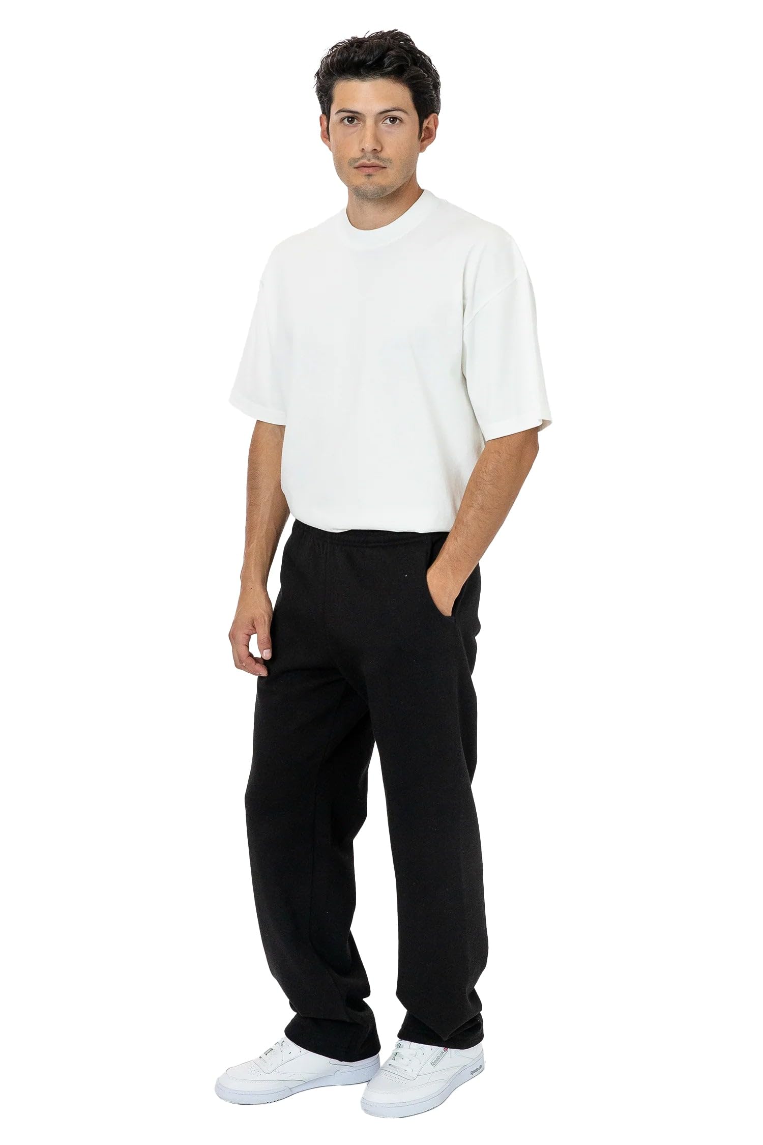 LOS ANGELES APPAREL Mens Heavy Fleece HF05 - Wide Leg Sweatpants for Men and Women