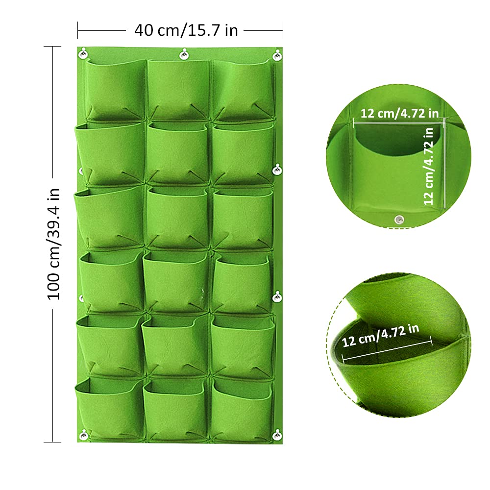 Bolsas de cultivo de papas, paquete de 4 bolsas de cultivo de plantas Bolsas de cultivo de tomates de 10 galones Macetas Bolsas de plantas Kit de bolsas de cultivo de vegetales de jardín (Green1 18)