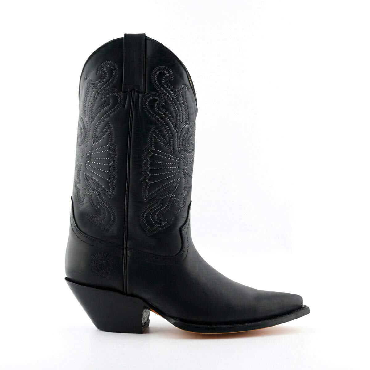 Mühlen Unisex Buffalo Leder Schlüpfen Western Cowboystiefel